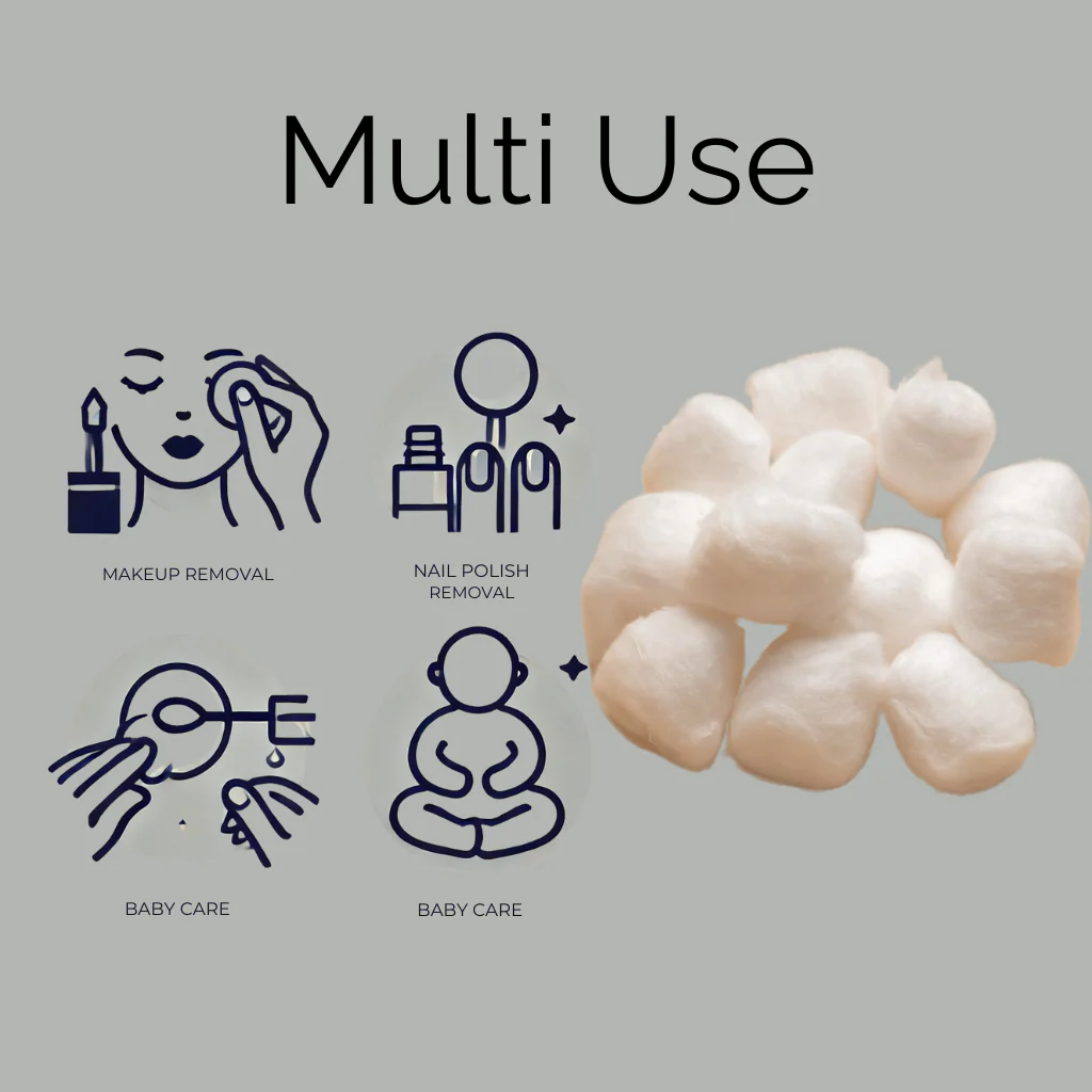 Cotton Balls - White, 120’s - Image 4
