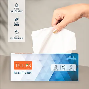 Facial Tissue Paper (2 Ply, 200 Pulls) (Color Variant) - Image 5