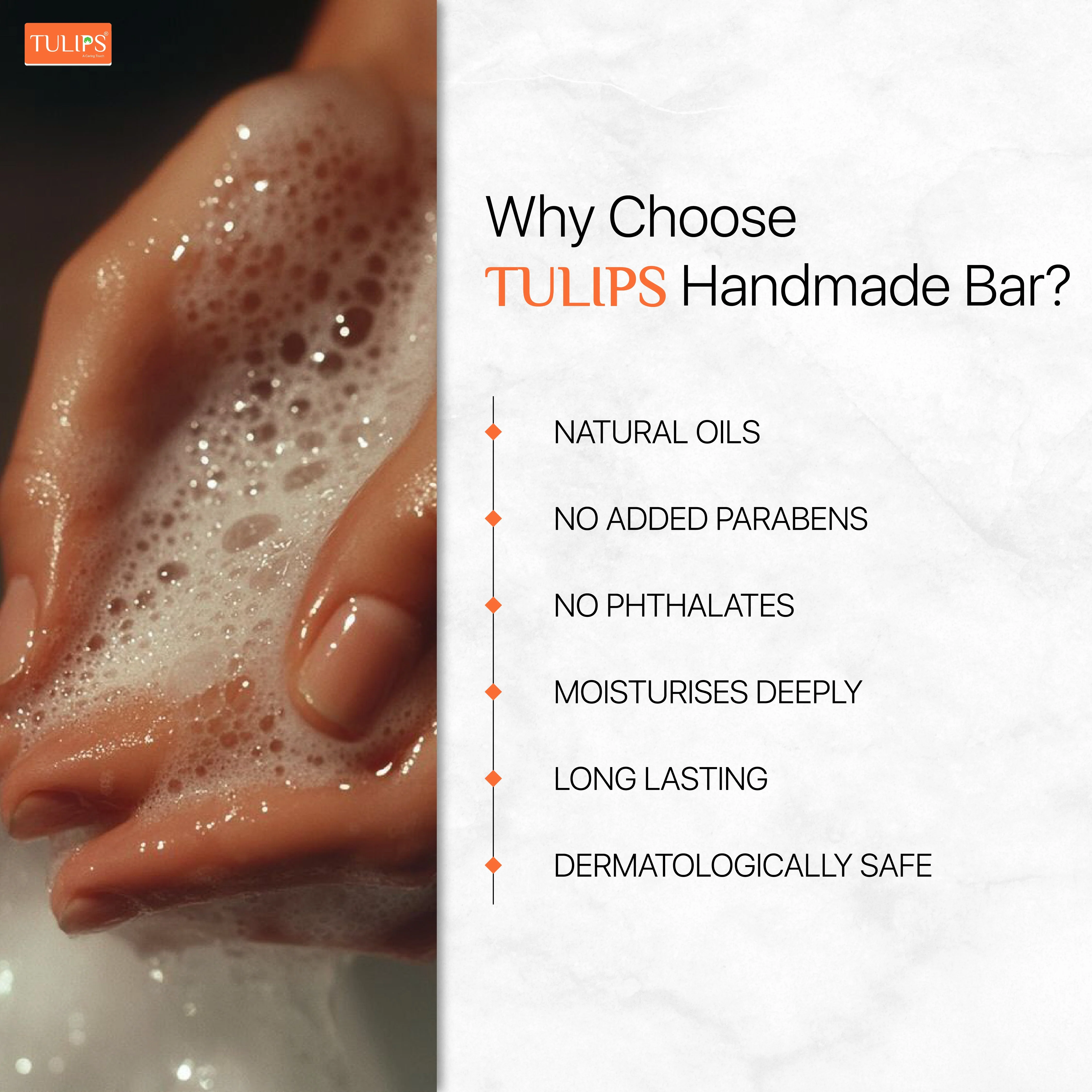 Handmade Bathing Bar - patchouli & macadamia (125g) - Image 4