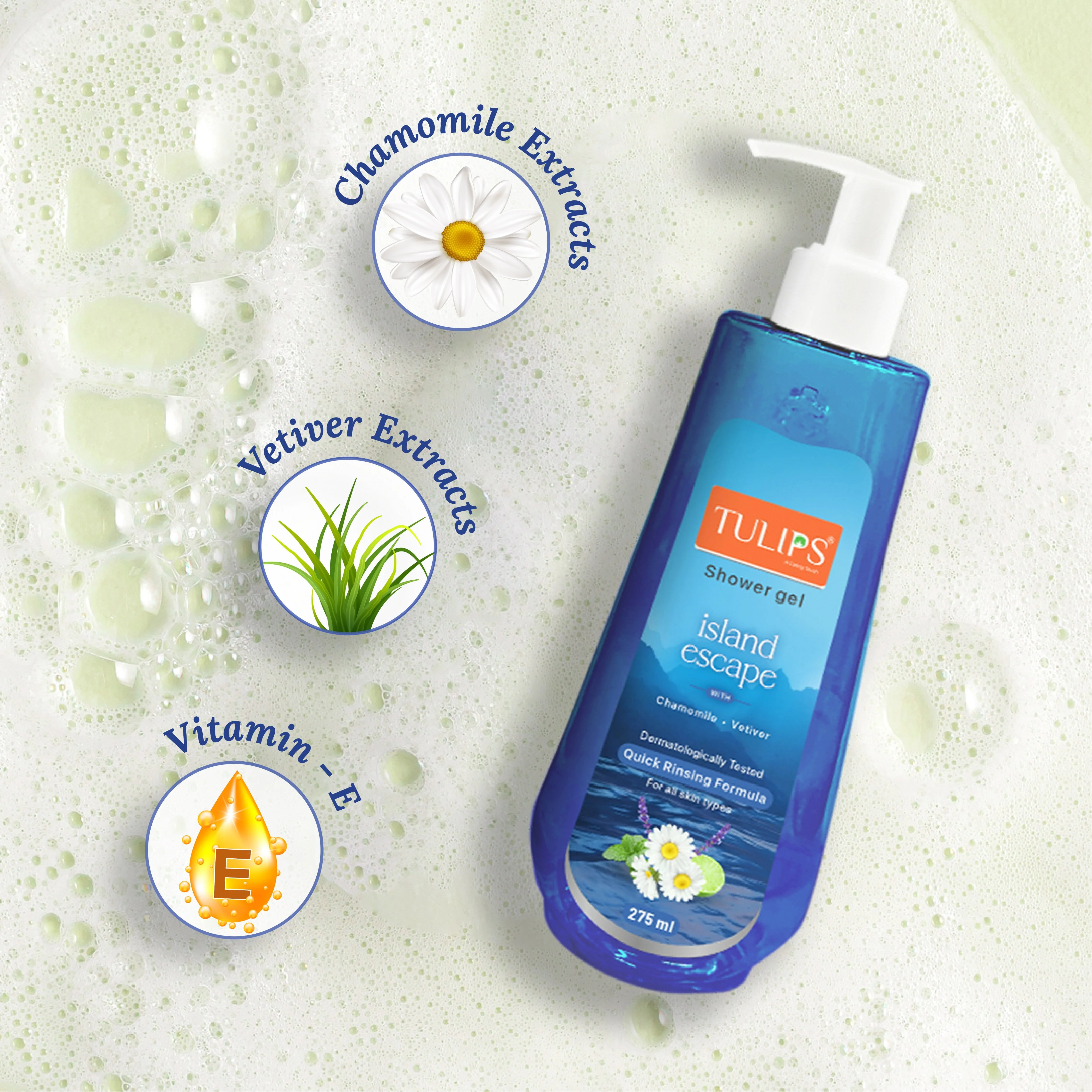 Island Escape Shower Gel (275ml) - Image 5