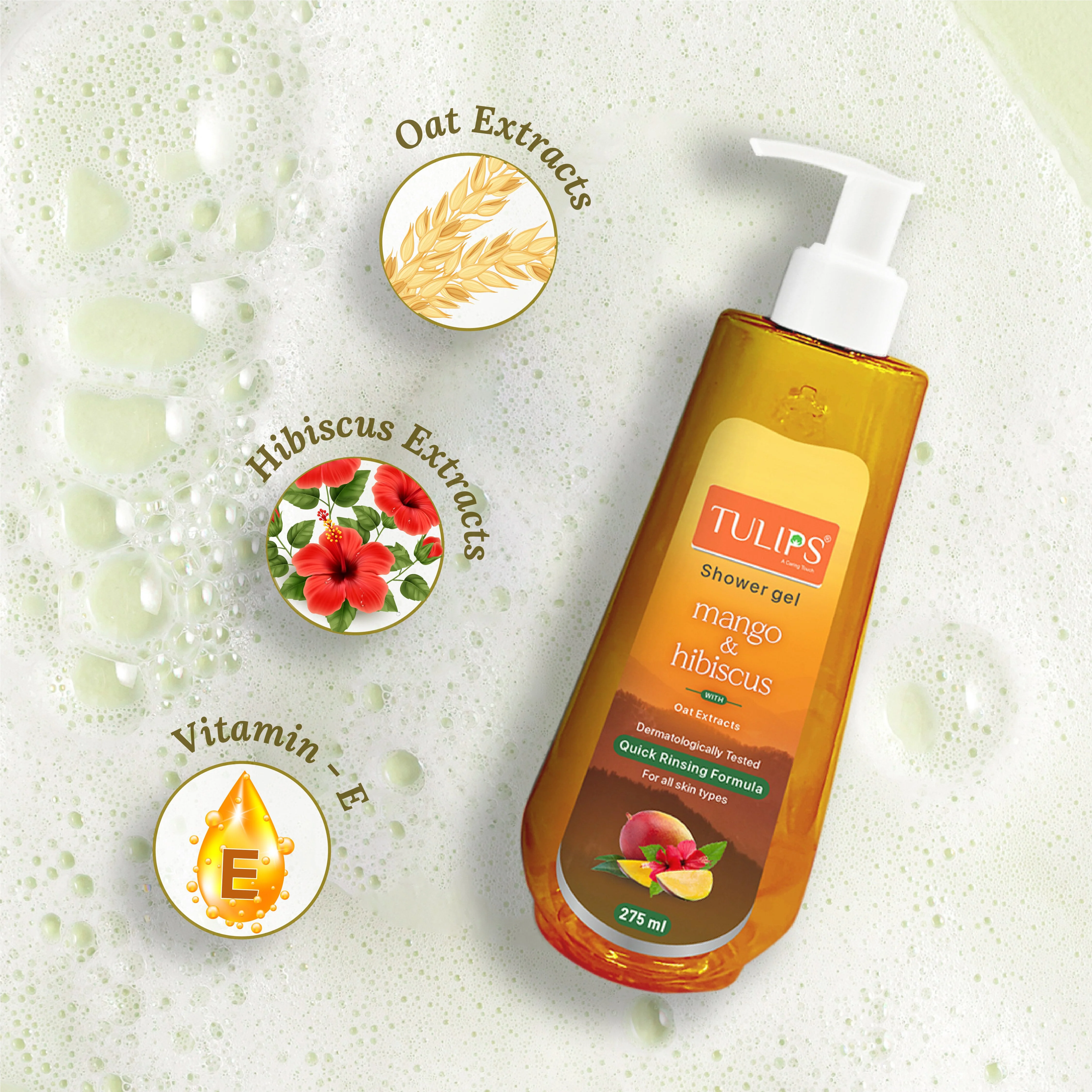 Mango & Hibiscus Shower Gel (275ml) - Image 6
