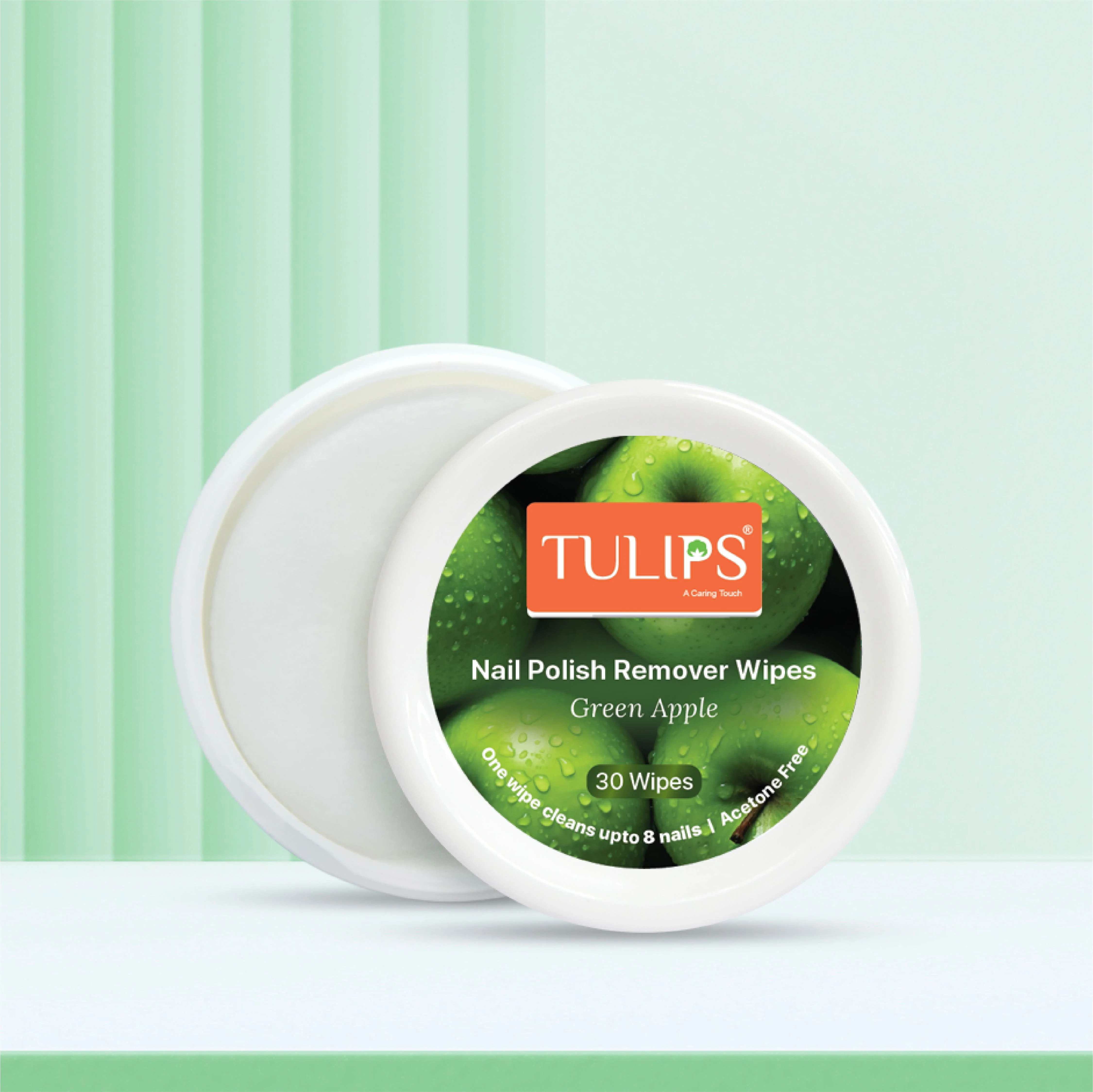 Nail Polish Remover 30 Wipes – Green Apple - Image 5