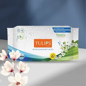 Magnolia (20 Wipes in a Resealable Bag) Refreshing Wet Wipes - Image 9