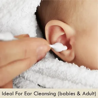 Eco Friendly Cotton Ear Buds- Cotton Swabs (50 Sticks in a Box) - Image 2