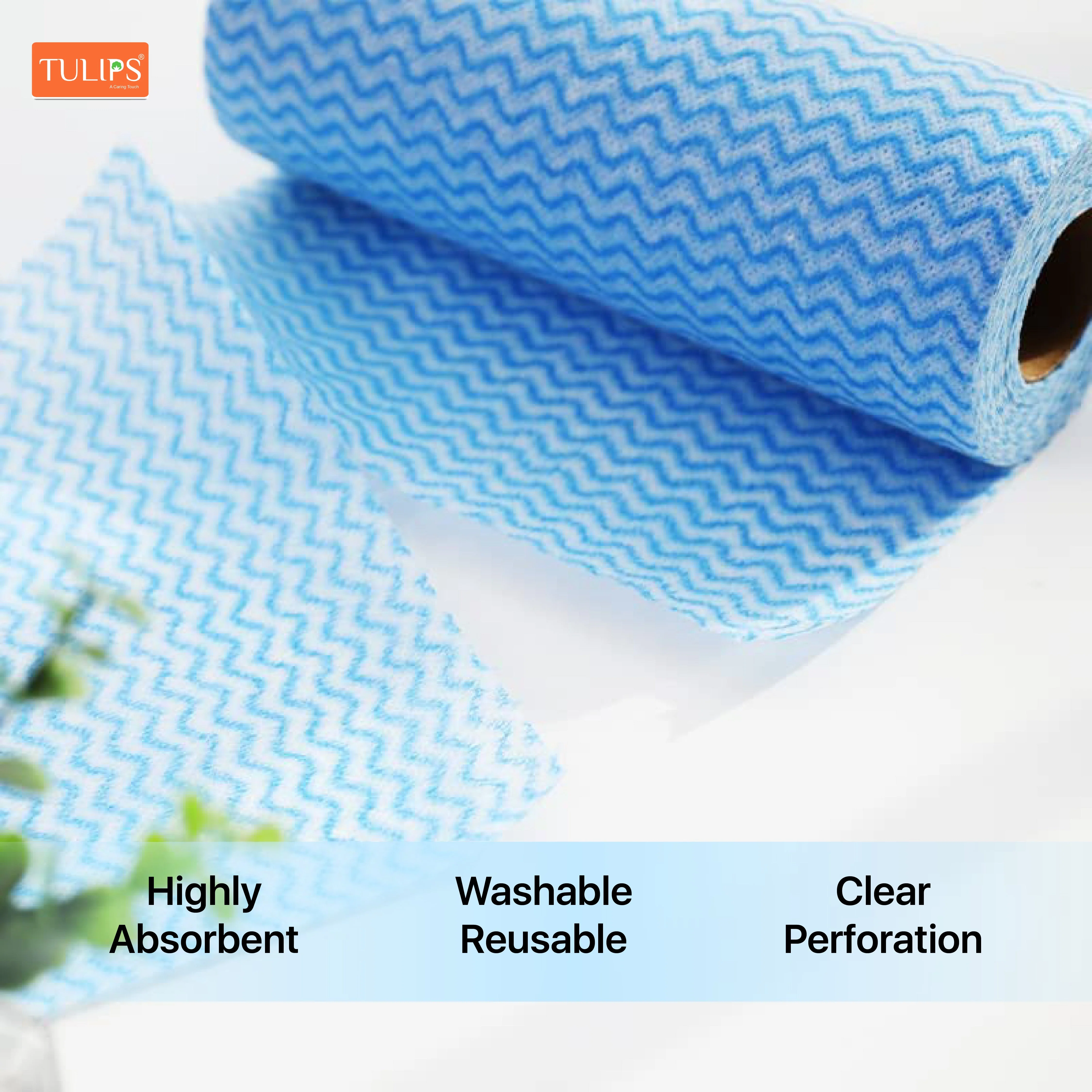 Tidy Chef Non- Woven Kitchen Towels/Roll (80 Pulls, 2 ply) - Image 3