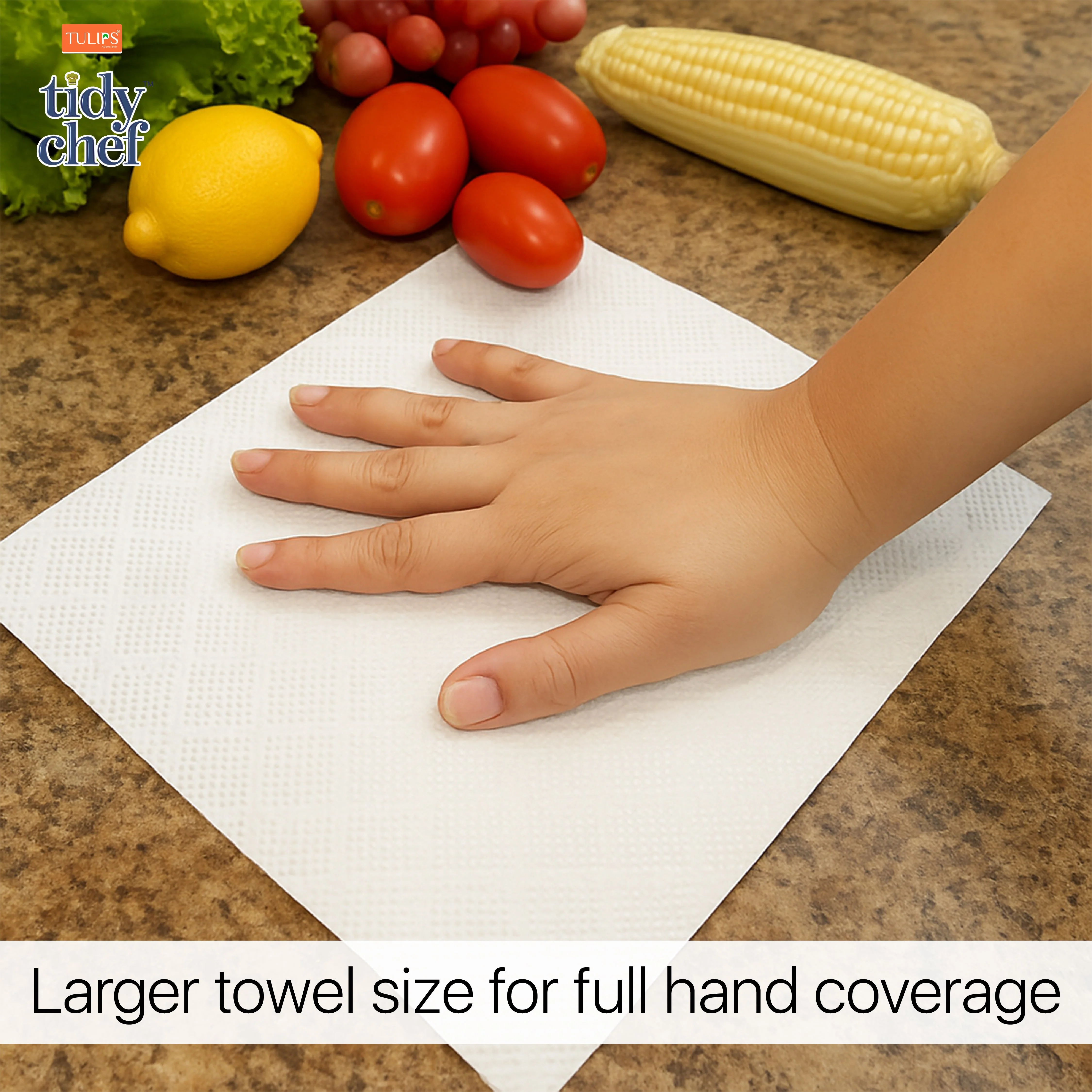 Tidy Chef Paper Kitchen Towels/Roll (70 Pulls, 4 ply) - Image 7