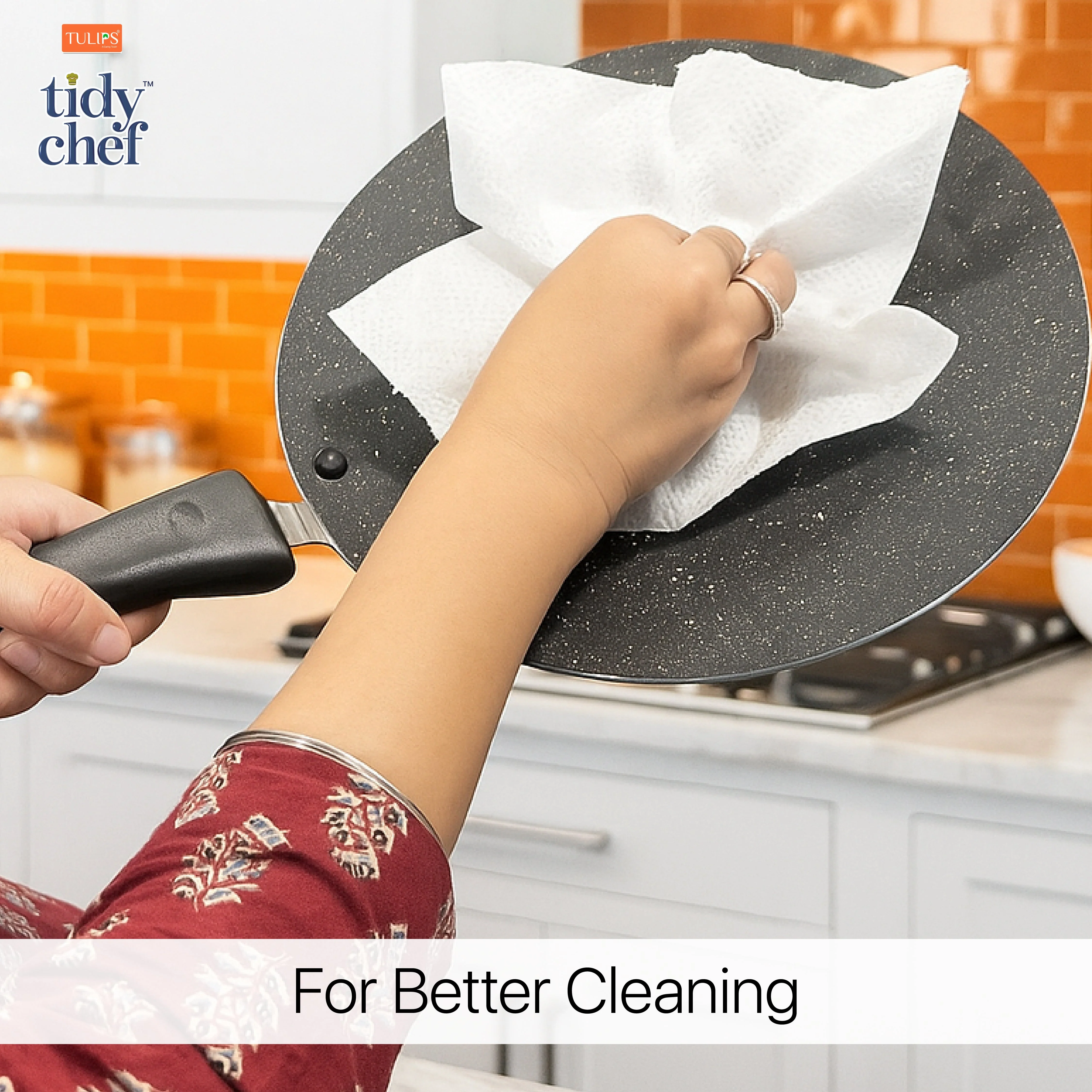Tidy Chef Paper Kitchen Towels/Roll (80 Pulls, 2 ply) - Image 5