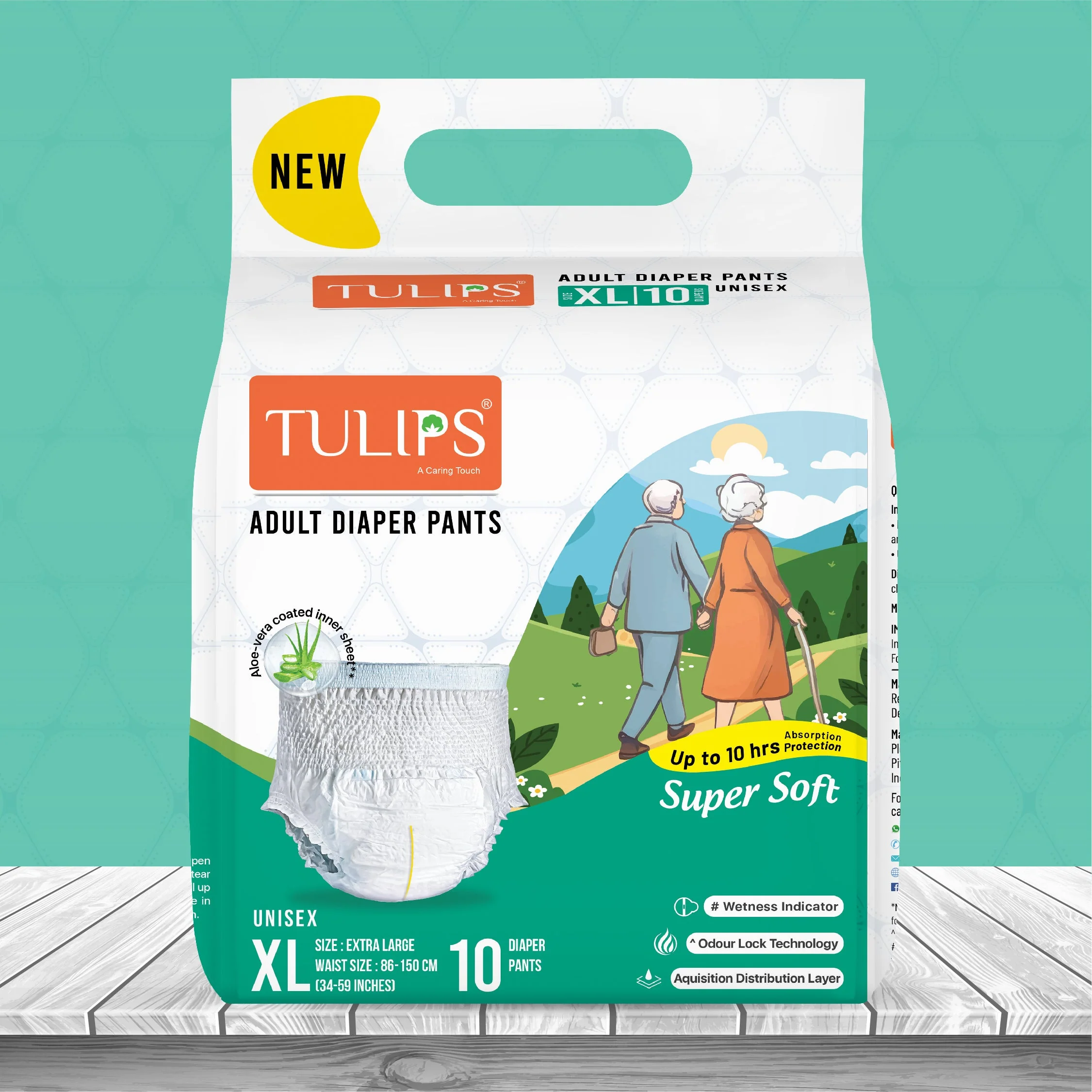 Tulips Adult Diaper Pants - Size XL - Maximum Comfort & Leak Protection - Image 7