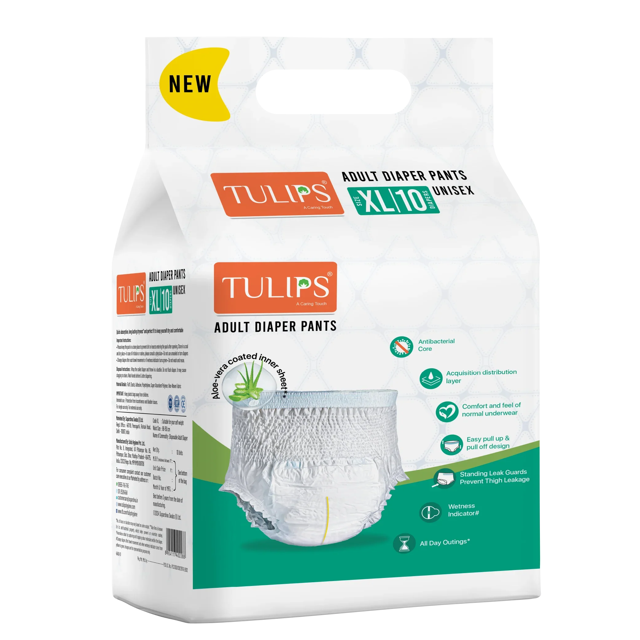 Tulips Adult Diaper Pants - Size XL - Maximum Comfort & Leak Protection - Image 8