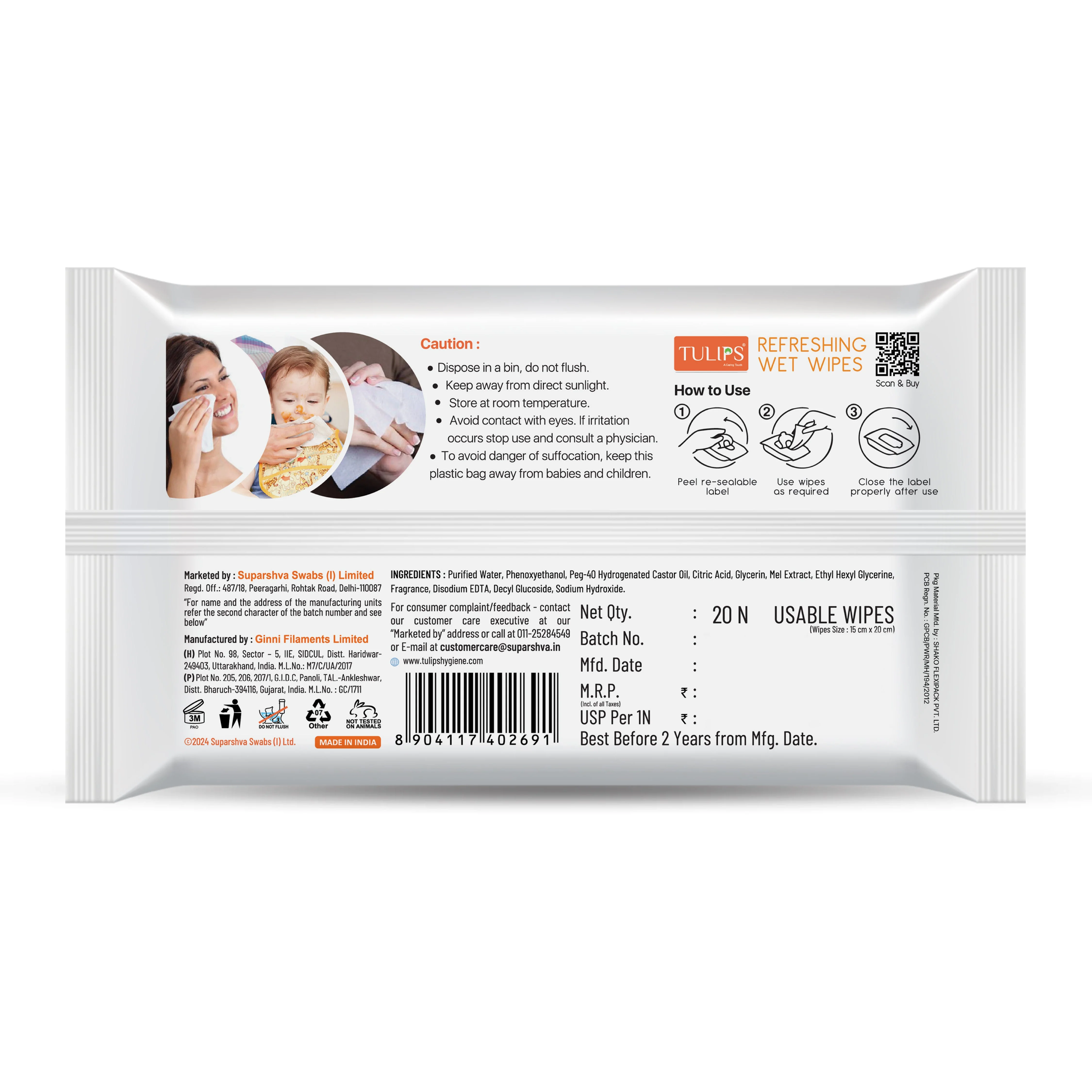 Caramel Creme (20 N) Refreshing Wet Wipes - Image 4