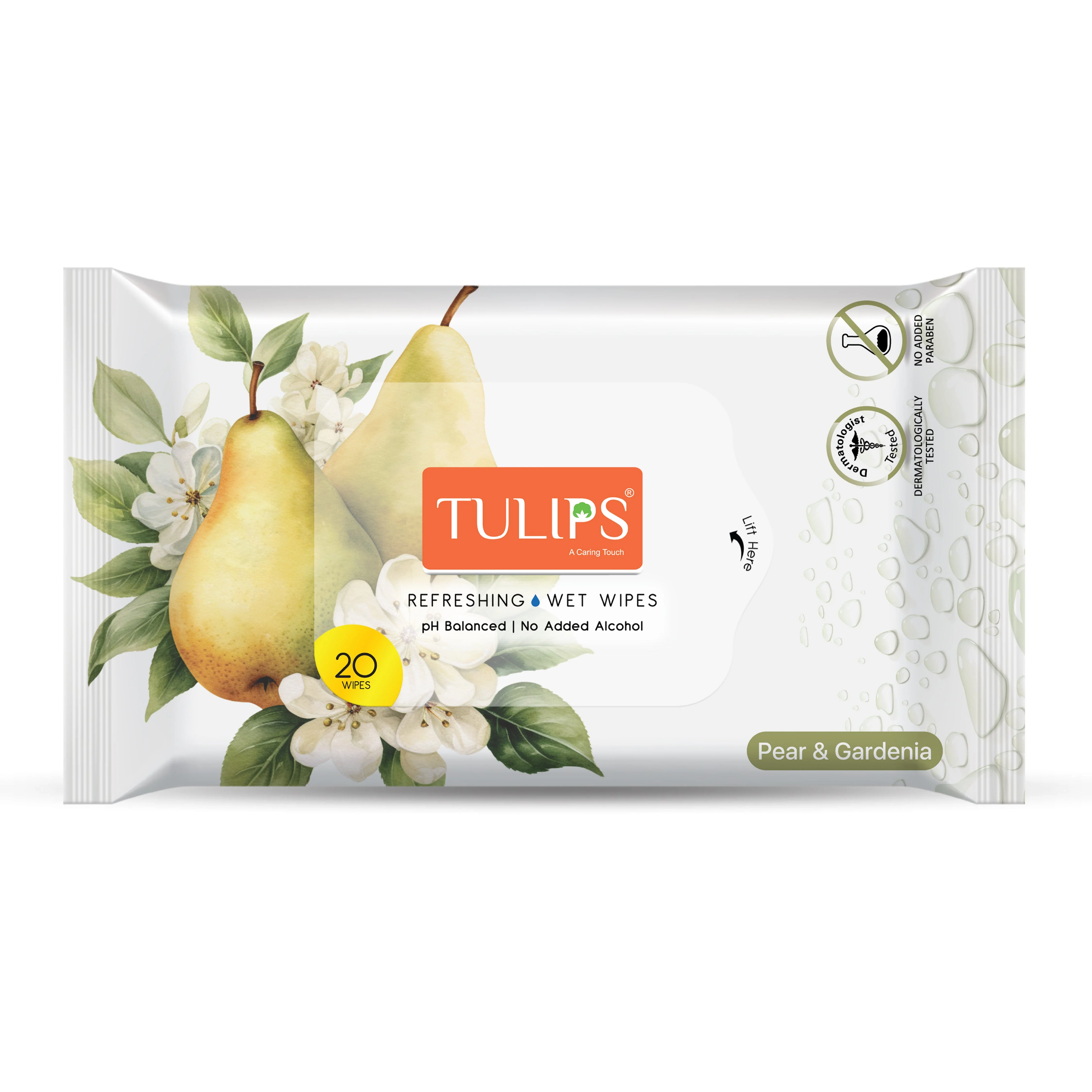 Pear & Gardenia (20 N) Refreshing Wet Wipes - Image 6