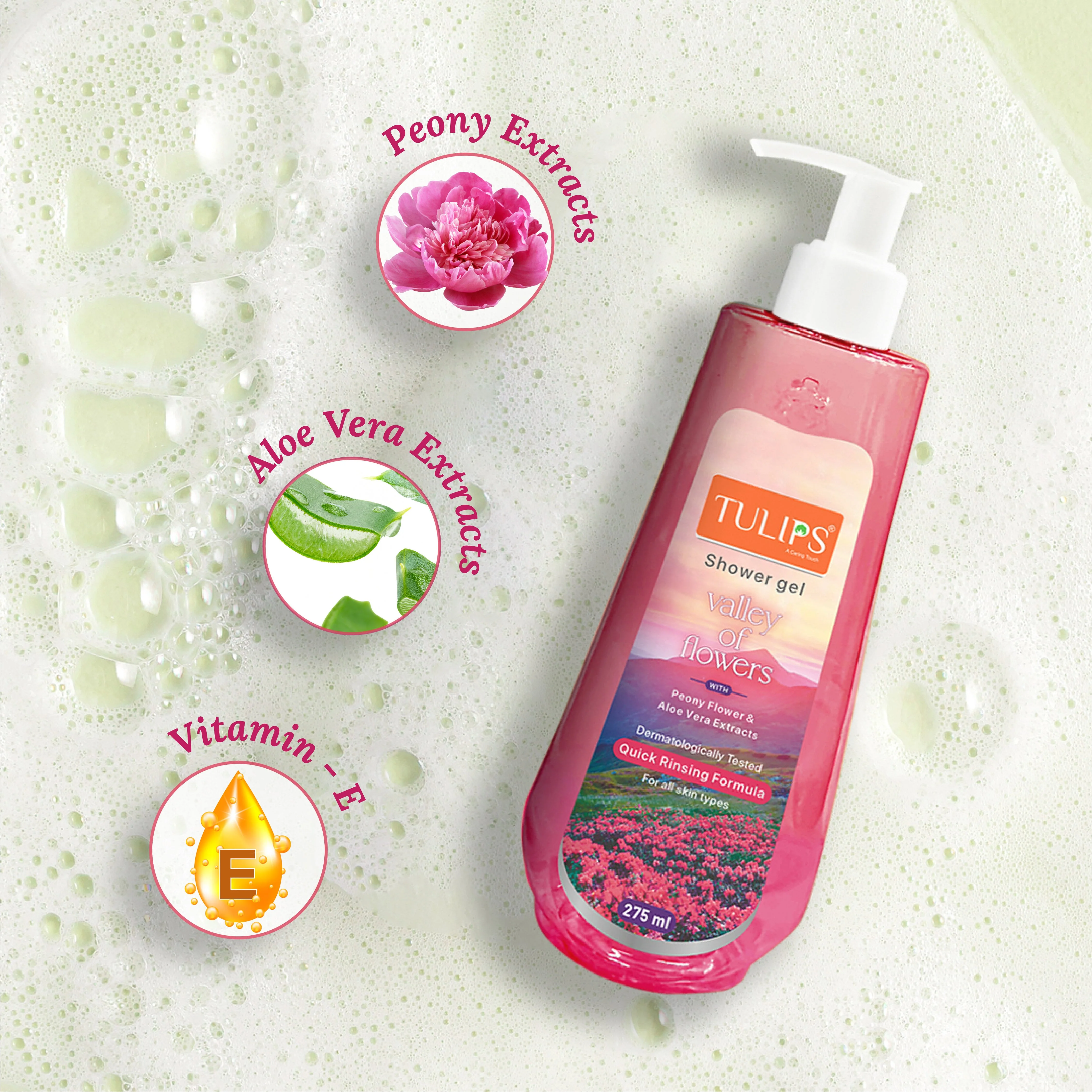 Valley of Flower Shower Gel (275ml) - Image 4